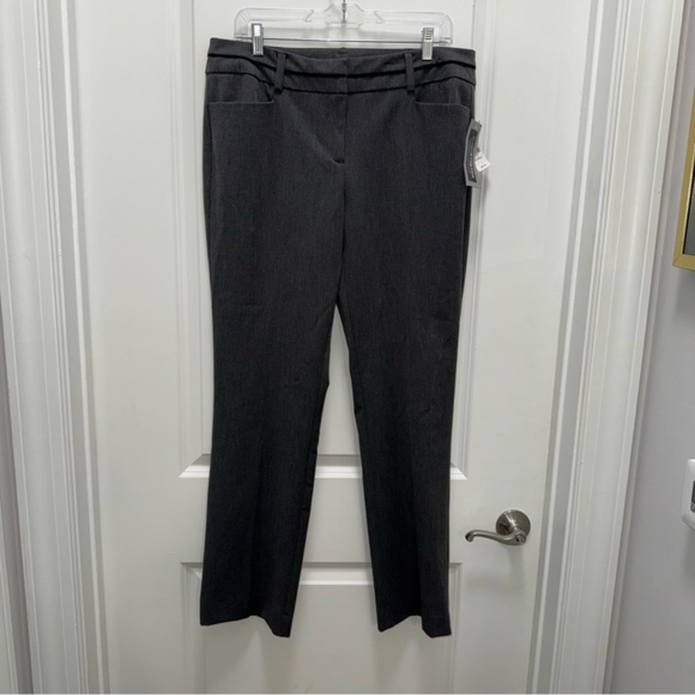 New York and Company 7th Avenue Design Company Super Stretch Charcoal Dress Pant